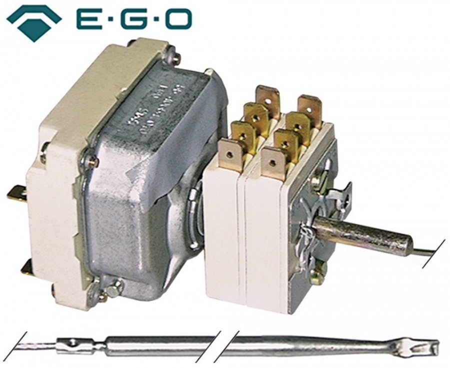 thermostat t.max. 255°C temperature range 70-255°C 3-pole 3NO 16A probe ø 4mm probe length 128mm