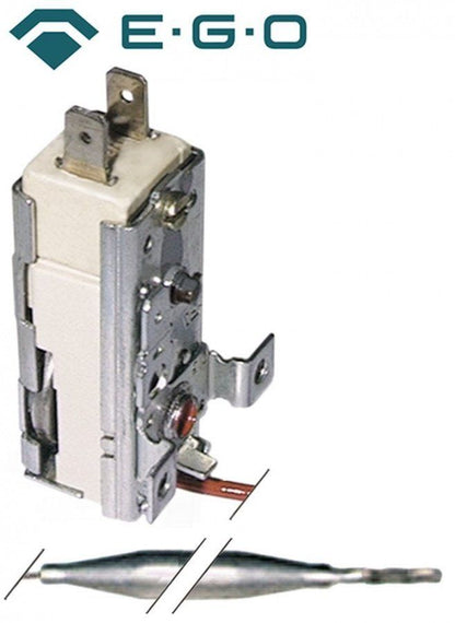 Termostat temperatura fixa 53°C, 16A, senzor ø 6x116mm, capilar 600mm - 390316