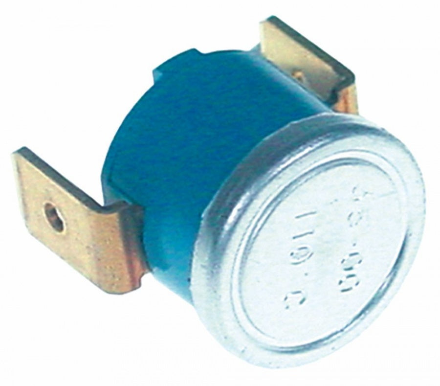 Termostat cu contact 110° C, contact 1 NC, 16 A, conector plat 6,3 mm vertical - 390350