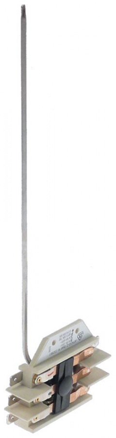 Termostat, 165°C, 2 contacte, 20 A, senzor ø 3 mm, lungime tub capilar 210 mm - Cod 390391
