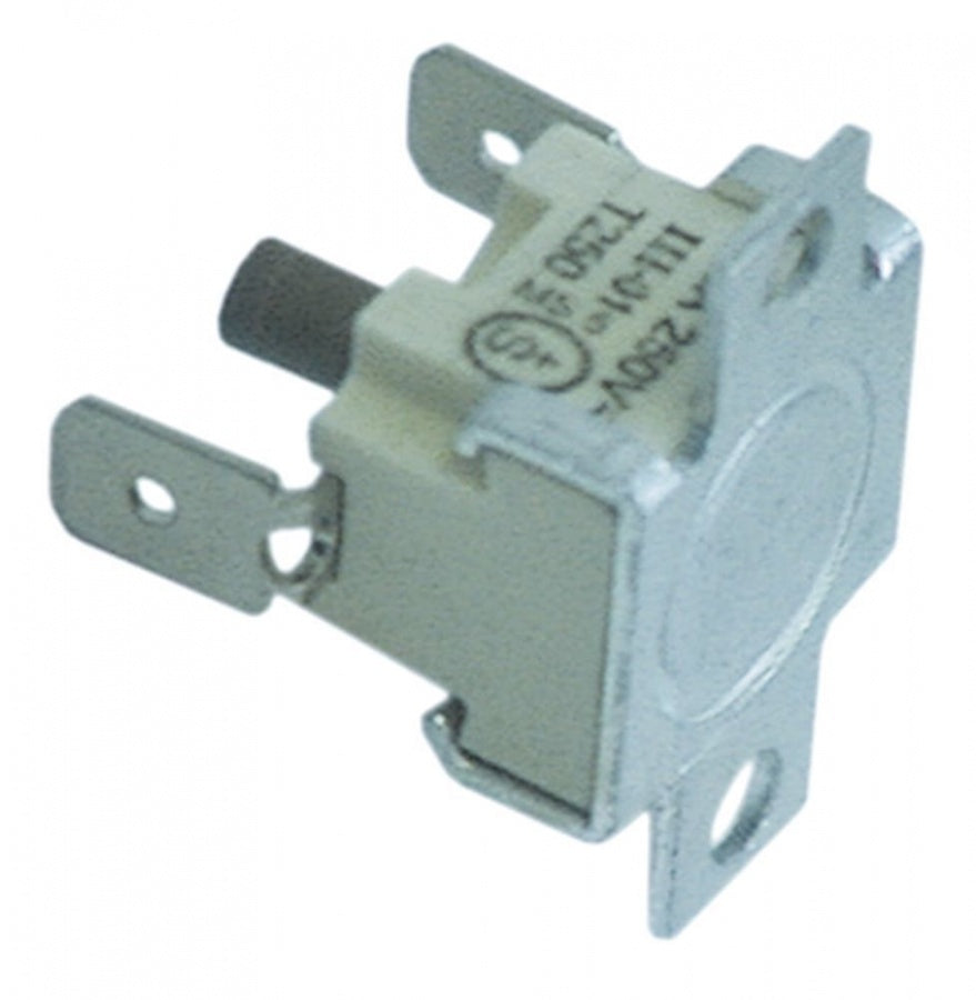 Termostat de contact, de siguranta, 130°C, 1 contact, 16 A, 2 orificii de fixare - Cod 390394