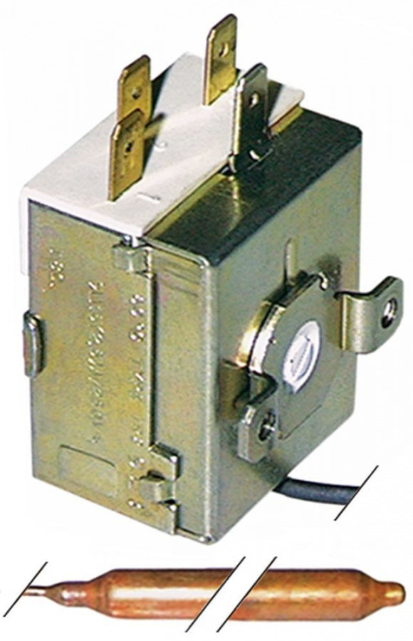 Termostat fara ax 0-85°C, contact 16A, senzor ø 6,5 x 95 mm, capilar 1500 mm - 390421