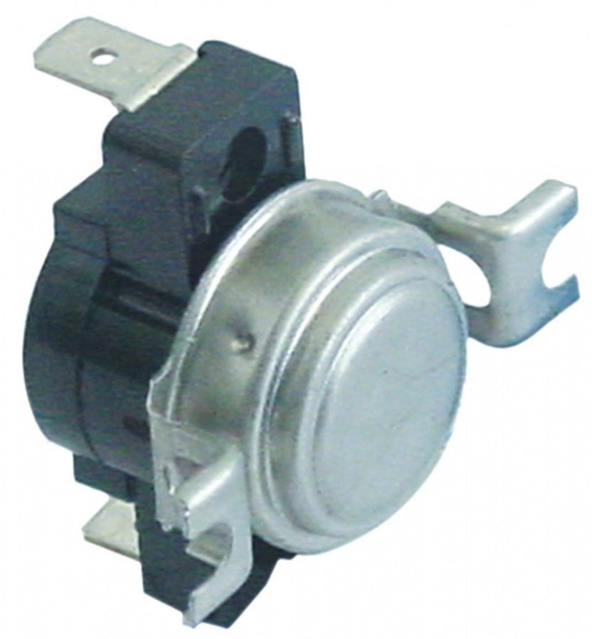 Termostat de contact cu bimetal 55°C, contact 16 A, 2 orificii de fixare - 390441