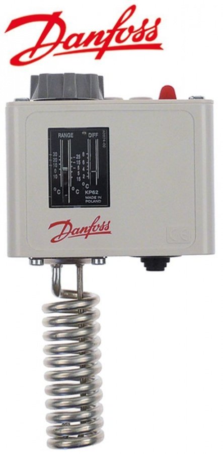 Termostat de ambient Danfoss KP 62, - 30 + 15°C - 390494