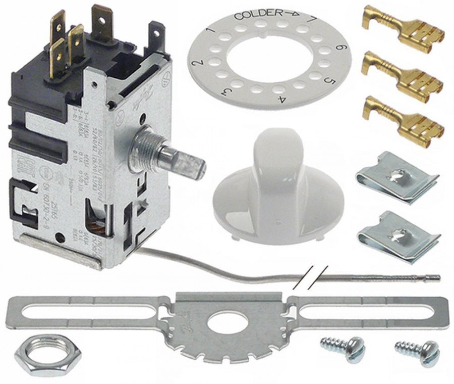 Termostat DANFOSS 077B7003, domeniu -27,5 la +3,5°C, lungime tub capilar 1600 mm - 390554