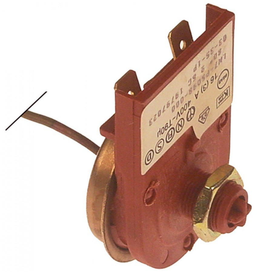 Termostat de siguranta 80°C, bulb spiralat ø 9 x 50 mm, lungime tub capilar 800 mm - 390583