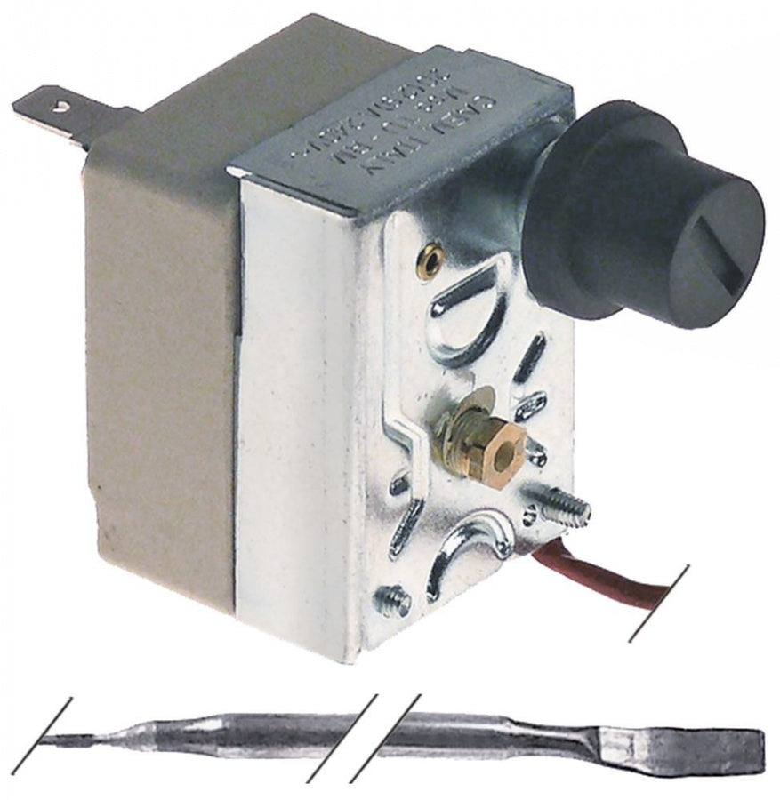 Termostat de siguranta pentru friteuza 235°C, contact 16 A, bulb ø 3 x 190 mm, lungime tub capilar 1000 mm - 390610