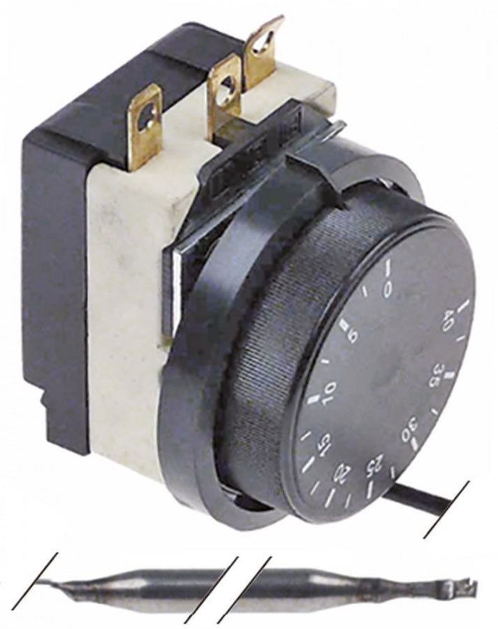 Termostat cu buton 0 +40°C, bulb ø 6 x 110 mm, capilar 1500 mm - 390673