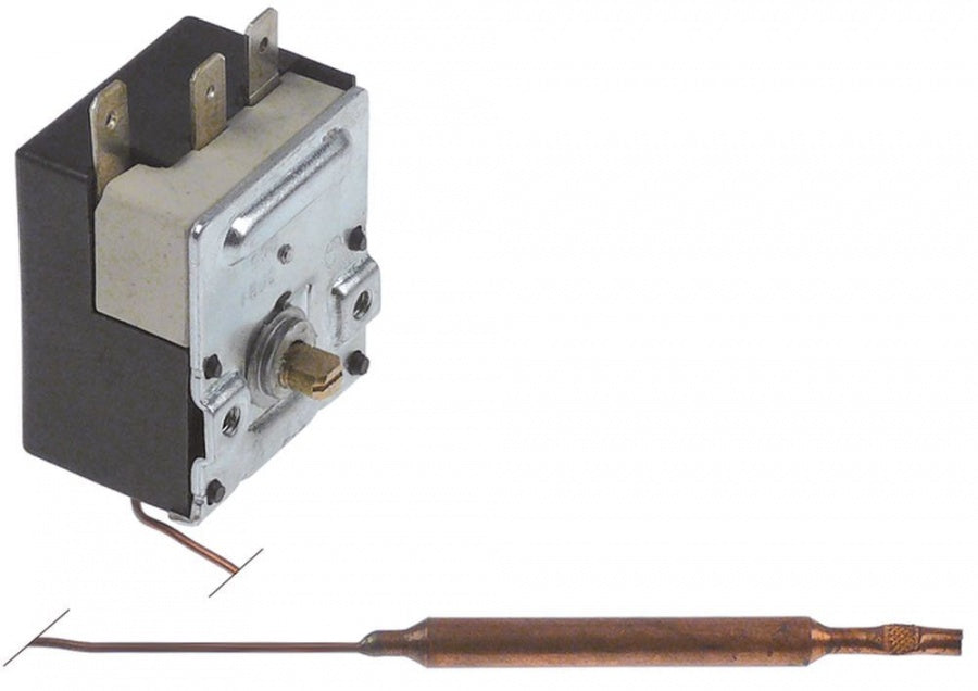 Termostat, temperatura maxima 180°C, 1 contact, 16 A, senzor ø 6 mm x 70 mm- 390691