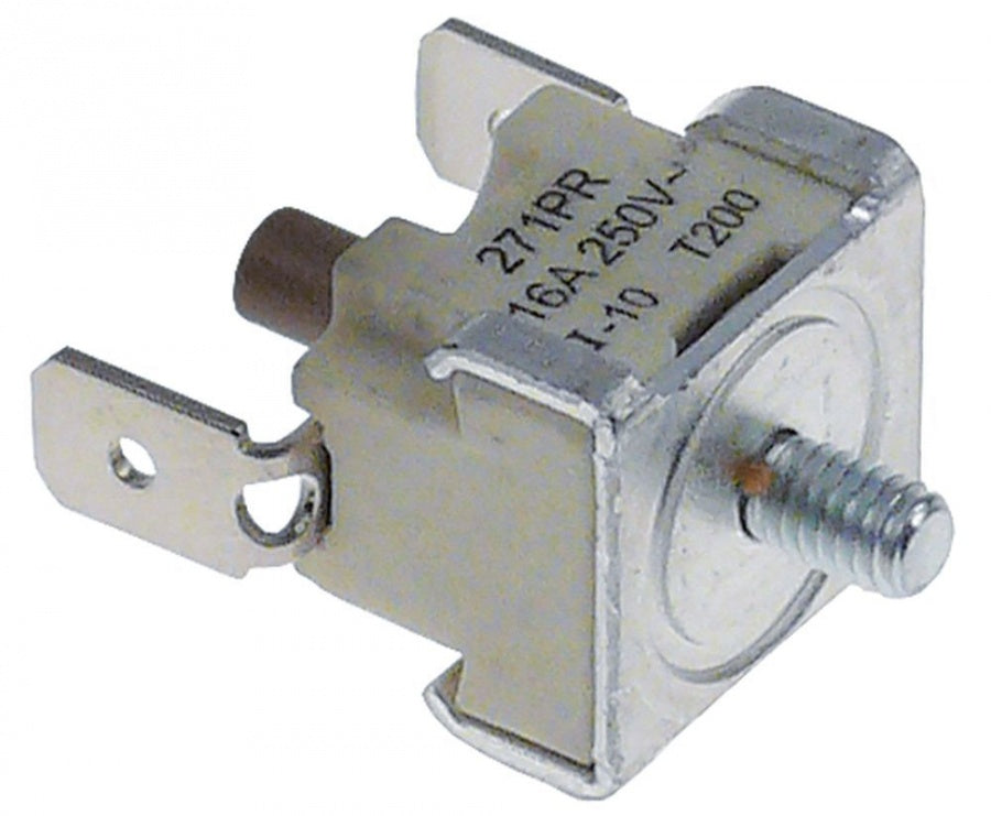 Termostat de siguranta 160°C, cu bimetal, contact 16 A, filet M4 - 390693