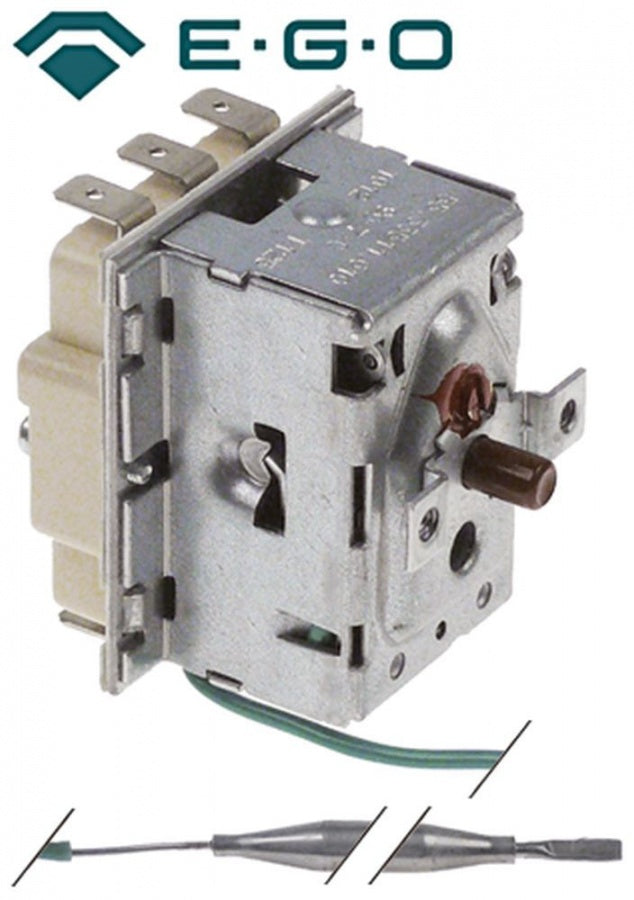 safety thermostat 90°C 3-pole probe ø 6mm probe length 114mm capillary pipe length 380mm