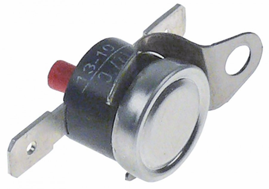 Termostat de siguranta cu bimetal 127°C, contact 1NC, 16A, 250V, conectori 6,3mm - 390711