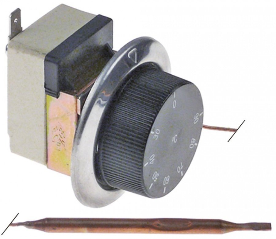 Termostat cu buton, 30-90°C, 1 contact, 16 A - 390713