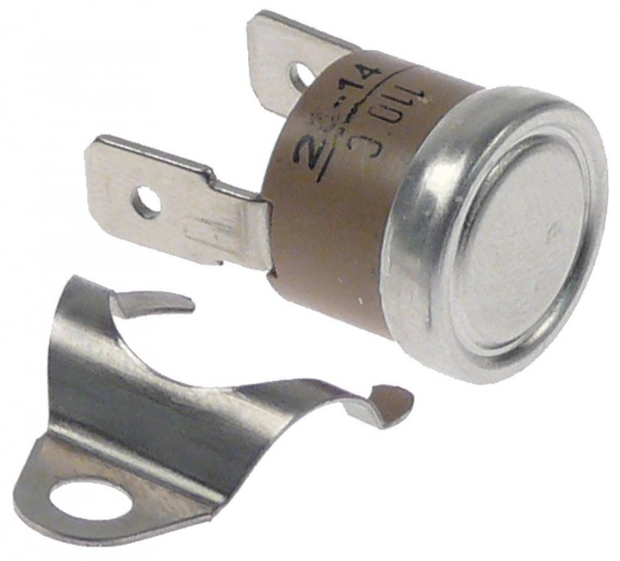 Termostat cu bimetal, 130°C,1 contact, 16 A, 250 V - 390715