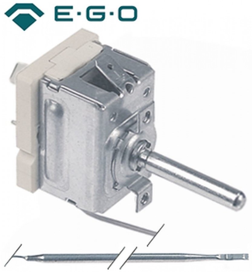 thermostat t.max. 298°C 1-pole 1NO probe ø 3mm probe length 182mm capillary pipe length 1000mm