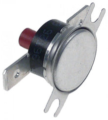 bi-metal safety thermostat hole distance 23,5mm switch-off temp. 100°C 1NC 1-pole connection F6,3