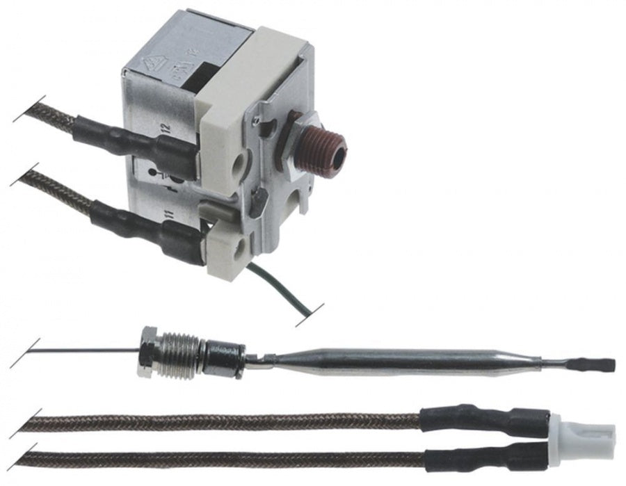 safety thermostat 240°C 1-pole 0,5A probe ø 6mm probe length 79mm capillary pipe length 860mm