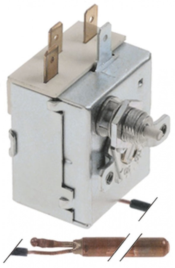 Termostat de siguranta reglabil 90-110°C, contact 1CO 16/0,5A, bulb ø 6,5x90 mm - 390770