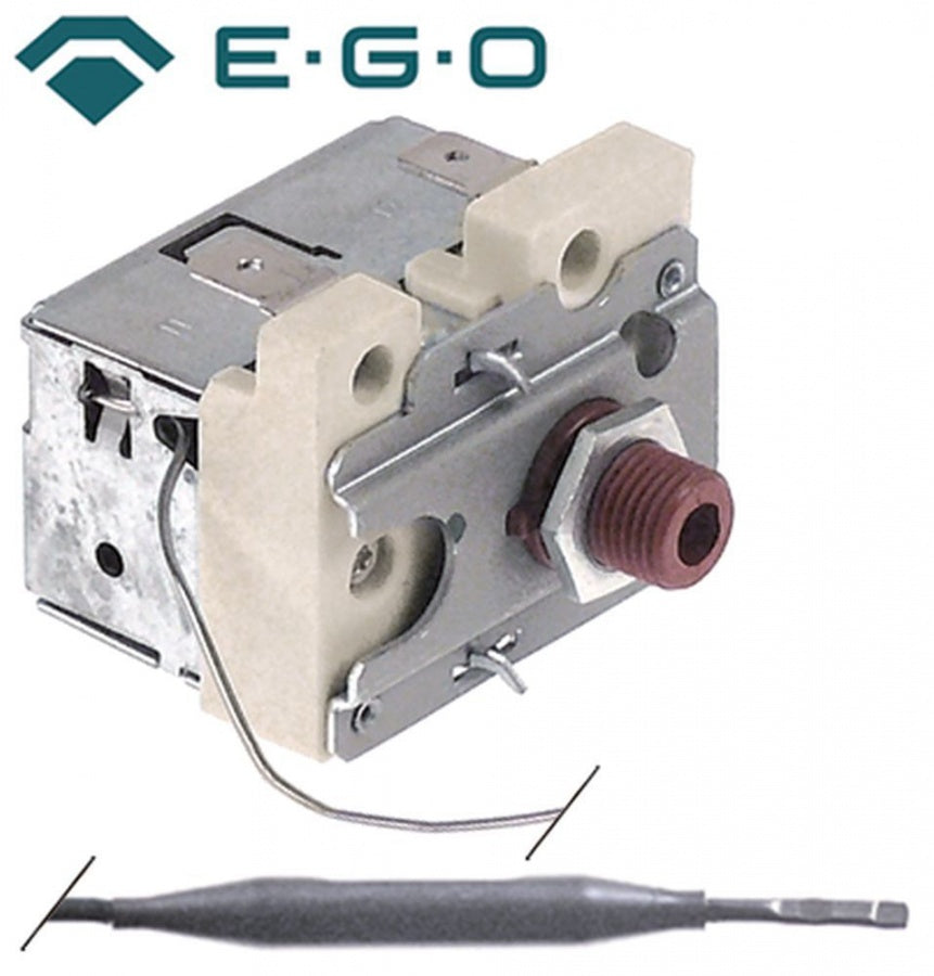 Termostat de siguranta 157°C, contact 16A, 250V, senzor ø 6 x 62 mm, lungime tub capilar 1520 mm, EGO - 56.10534.500, 5610534500 - 390797