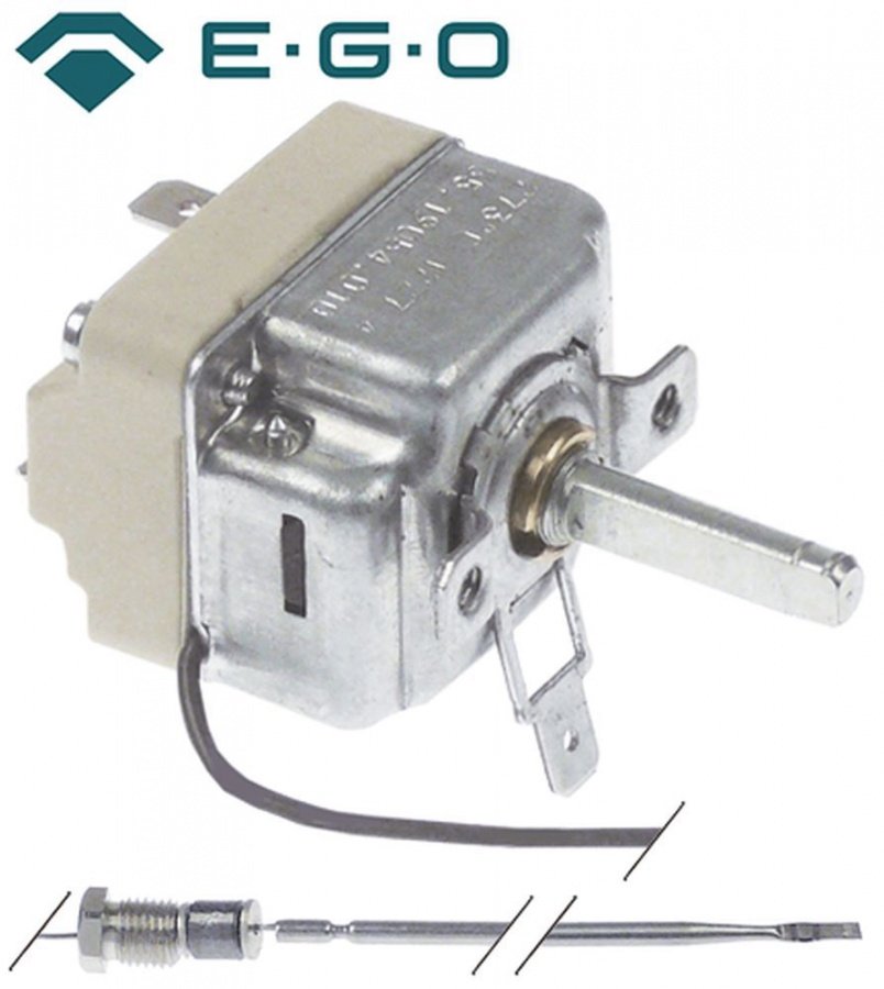 Termostat 57-273°C, 1 NO, 16 A, senzor ø 3,1 mm, lungime senzor L 226 mm - 390815