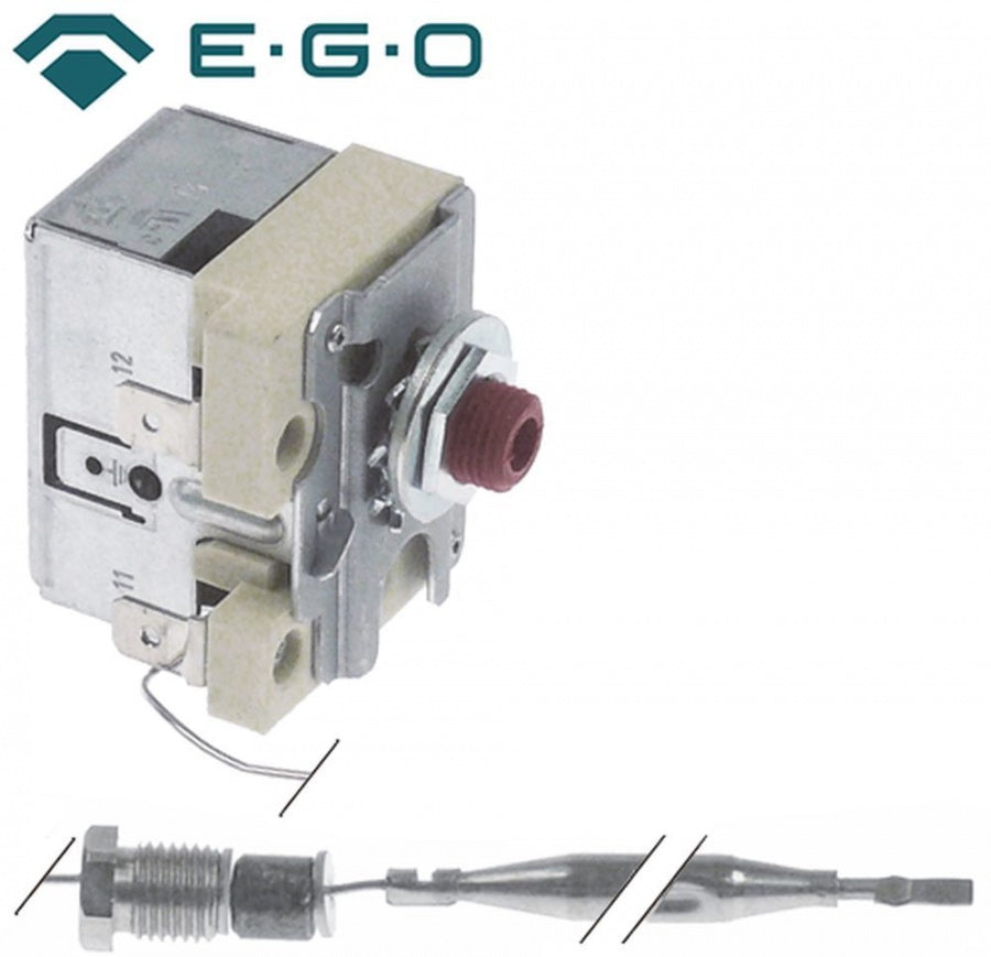 safety thermostat 240°C 1-pole 1NC probe ø 6mm probe length 77mm capillary pipe length 700mm