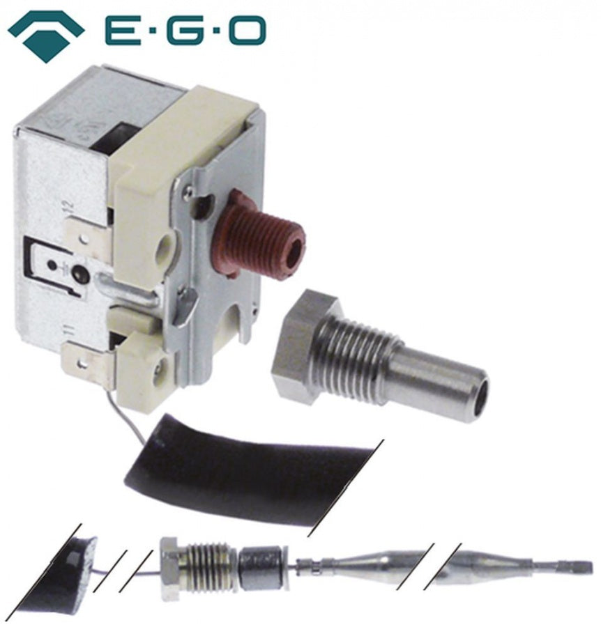 safety thermostat 230°C 1-pole 1NC 0,5A probe ø 6mm probe length 77mm