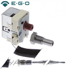 safety thermostat 230°C 1-pole 1NC 0,5A probe ø 6mm probe length 77mm