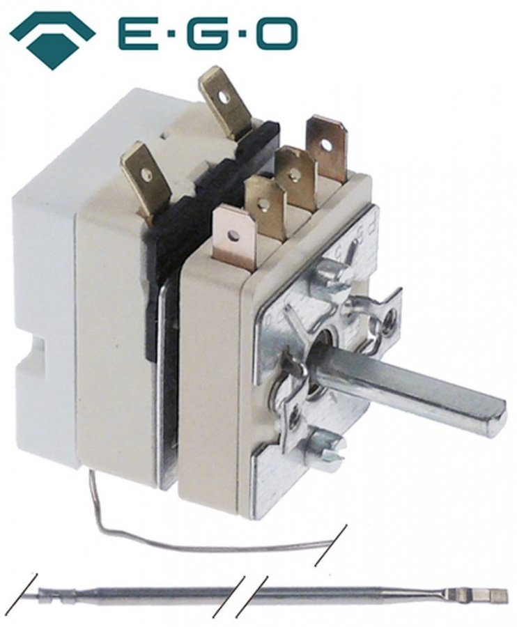 thermostat temperature range 50-320°C 1-pole 1NO probe ø 3mm probe length 160mm