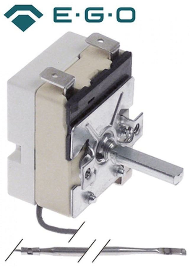 thermostat temperature range 50-291°C 1-pole 1NO probe ø 3mm probe length 160mm