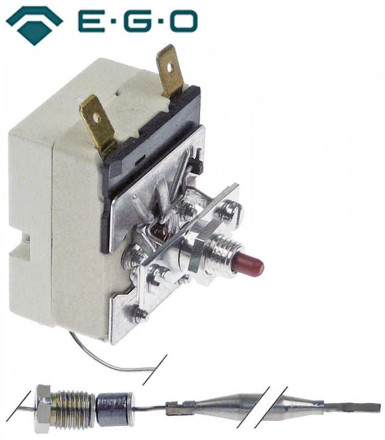 safety thermostat 314°C 1-pole 1NC probe ø 6mm probe length 77mm capillary pipe length 870mm