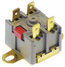 bi-metal safety thermostat hole distance 39-44mm switch-off temp. 135°C 2NC 2-pole 16A
