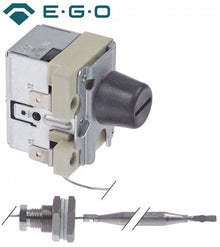 safety thermostat 245°C, 1-pole 1NC, probe ø 6 x 78 mm, capillary pipe length 750 mm