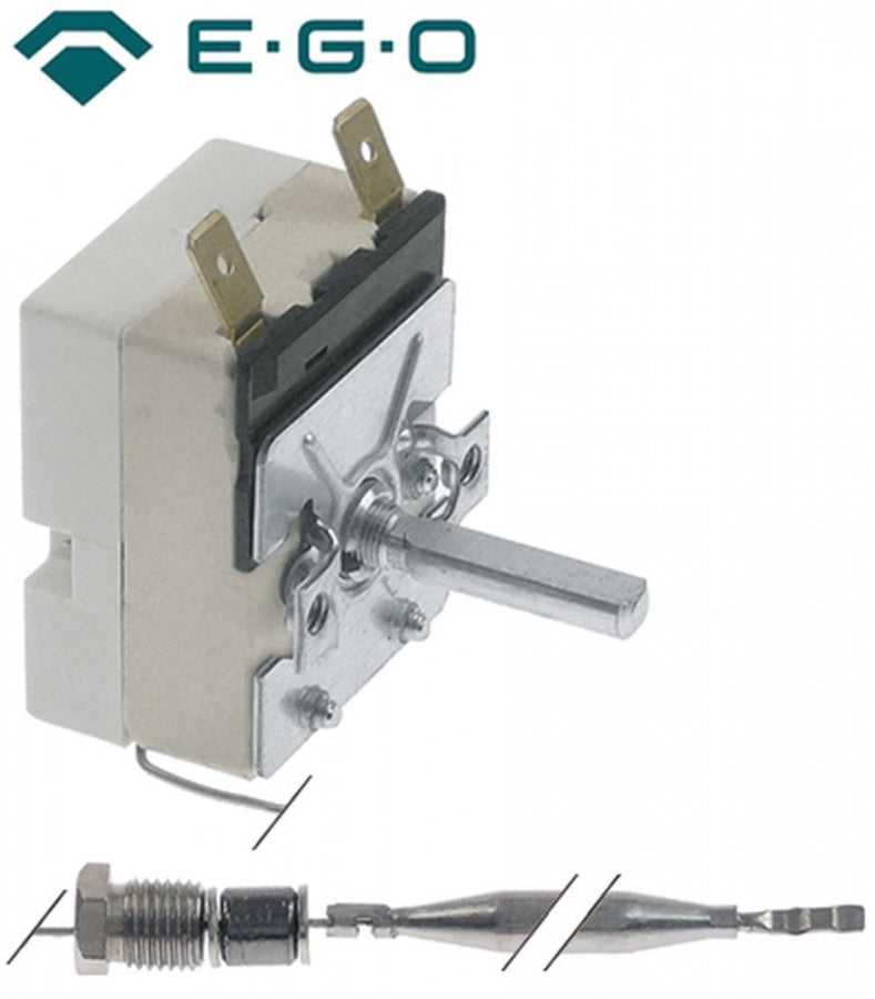 Termostat 130-190°C, contact 1 NO, sonda ø 6 x 117  mm, capilar 890 mm, presetupa M9x1 - 390910