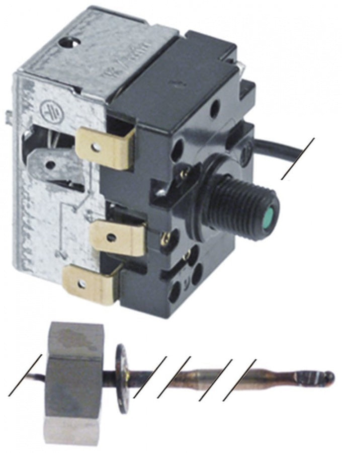 Termostat de siguranta 365°C, 1 CO, 16 A, senzor ø 4 mm, L 107 mm, fir capilar 1190 mm - 390923