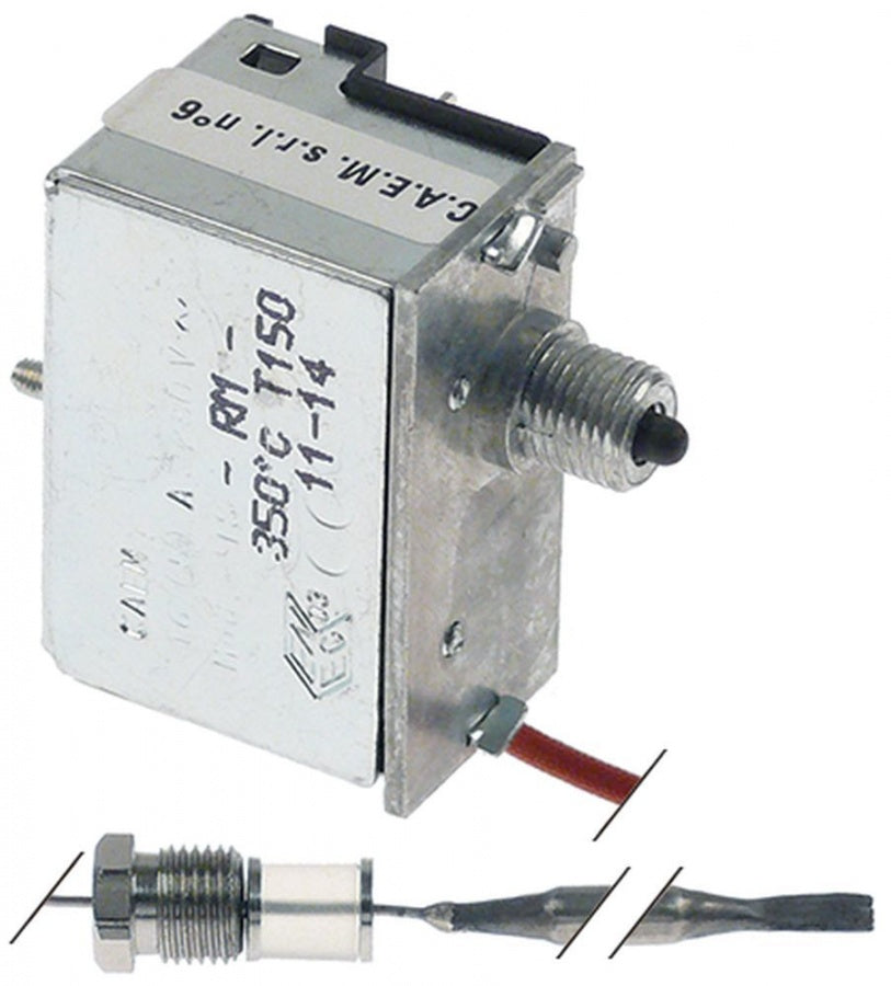 safety thermostat switch-off temp. 350°C 1-pole 1NC 16A probe ø 6mm probe L 78mm