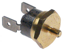 bi-metal thermostat switch-off temp. 120°C 1NC 1-pole 10A 250V connection F6,3 M4