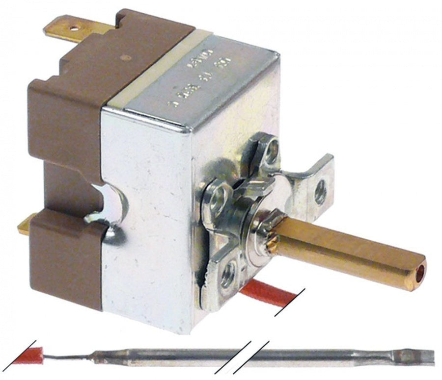 Termostat t.max. 320°C, 16 A, senzor ø 3 mm, L 135 mm, fir capilar 950 mm - 390973