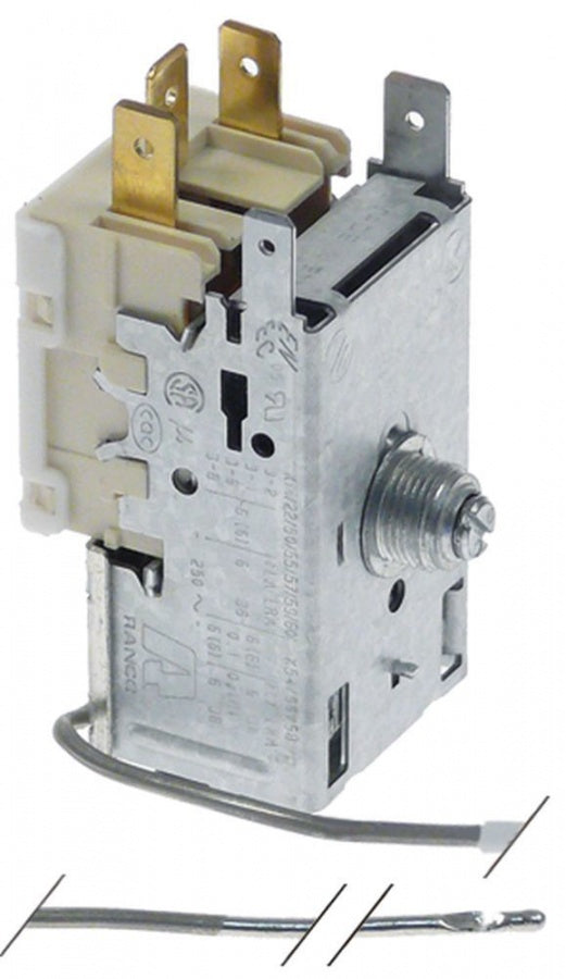 Termostat K22L1081, ø senzor 2 mm L, capilar  2250 mm, -22 -1.5°C - 390996