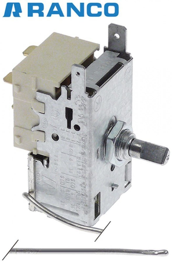 termostat RANCO tip ø senzor 2mm L senzormm țeavă capilară 1500mm T cald -10°C T rece -34°C