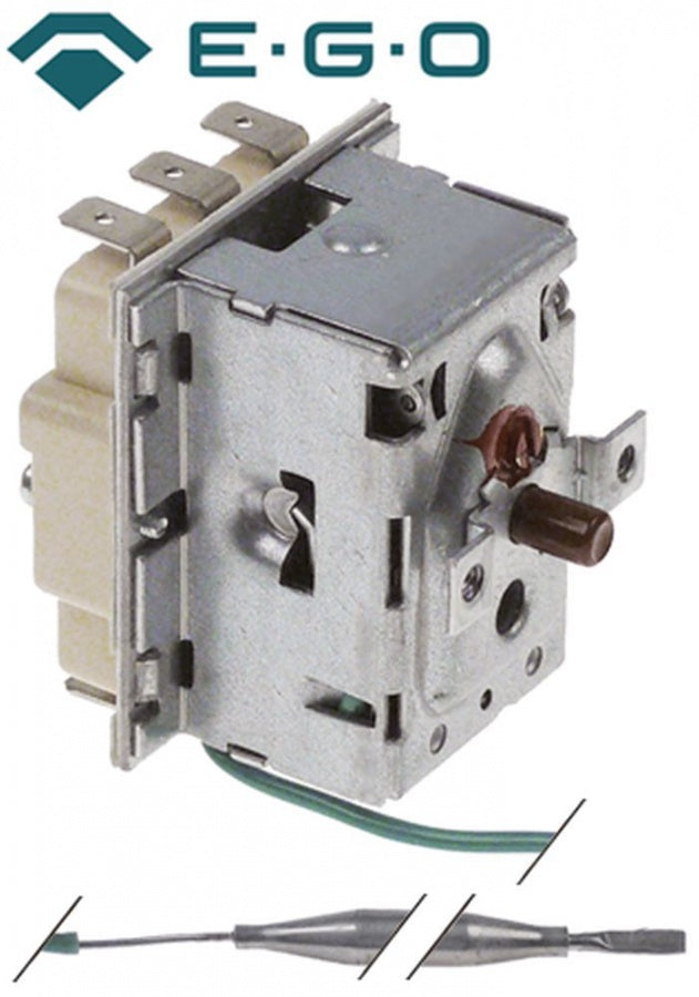 termostat de siguranta temp. de deconectare 220°C 3cu -poli 3NC 16A ø senzor 6mm L senzor 114mm
