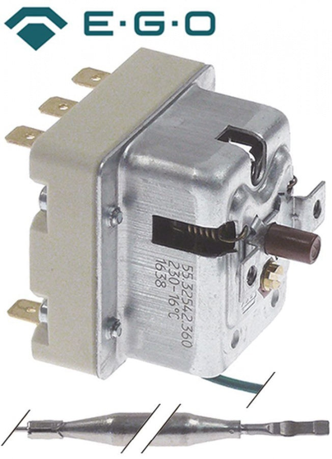 termostat de siguranta temp. de deconectare 230°C interval temperatură de funcționare 16-230°C