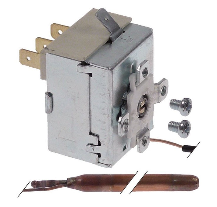 Termostat IMIT TR2 9325, 0-90°C, contact in comutatie 1CO, 16A, capilar 1500 mm, bulb ø 6,5 x 95 mm
