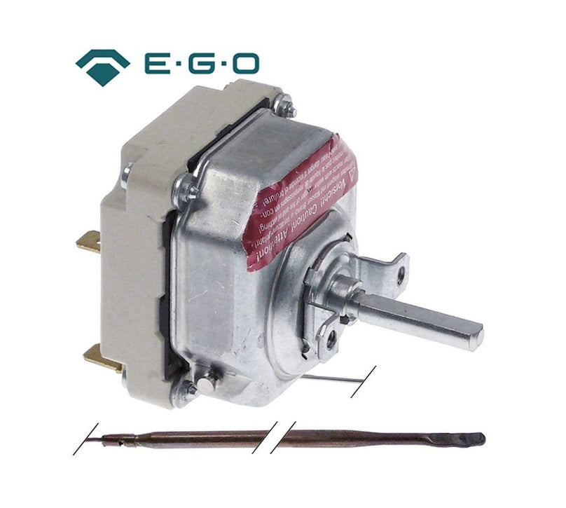Termostat 50-450°C, 3 contacte, bulb ø 3,9 x 228 mm, capilar 1200 mm, pentru cuptor, EGO 55.34083.802 - 5534083802