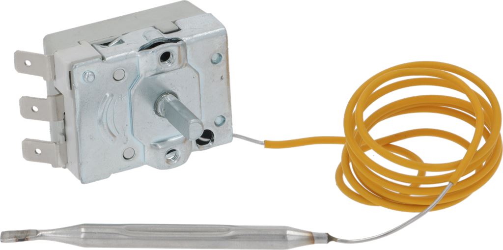 Termostat TECASA 30-85°C, contact in comutatie 1CO, 16A, bulb ø 6x91mm - 391122