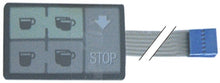 Tastatura membrana cu 6 butoane, Faema DUE A, editia veche- 400309