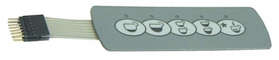 Tastatura membrana cu 5 butoane, 130 x 40 mm - 400432