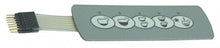 Tastatura membrana cu 5 butoane, 130 x 40 mm - 400432
