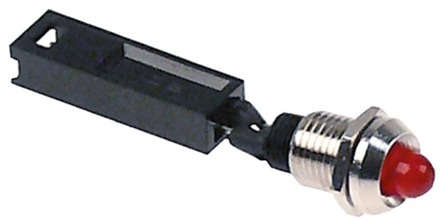 indicator lamp red LED mounting thread M8x0,75 ø 5 mm - Code 400538