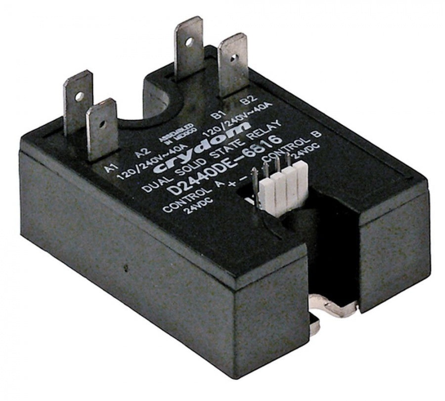 Releu de putere electronic - semiconductor CRYDOM D2440DE-6816, 2 faze 2x40 A, 59x46 mm - 400559