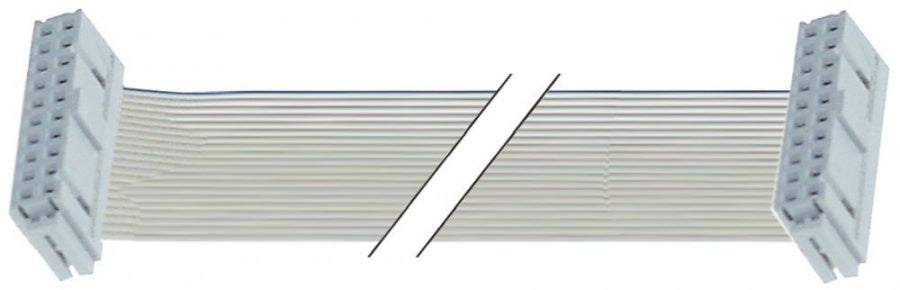 ribbon cable 20 -pole L 1800 mm plug type  raster size 2,54 mm
